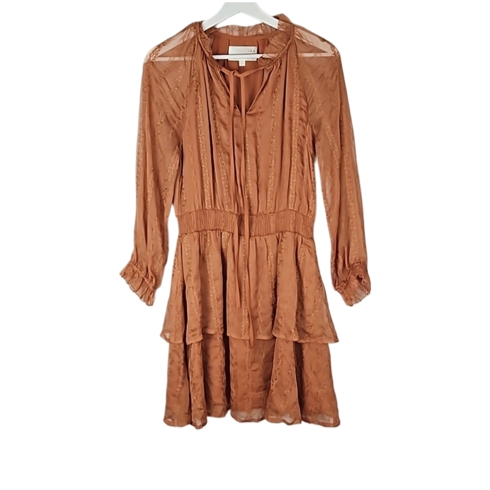 Amber Pointelle Mesh Longsleeve Dress